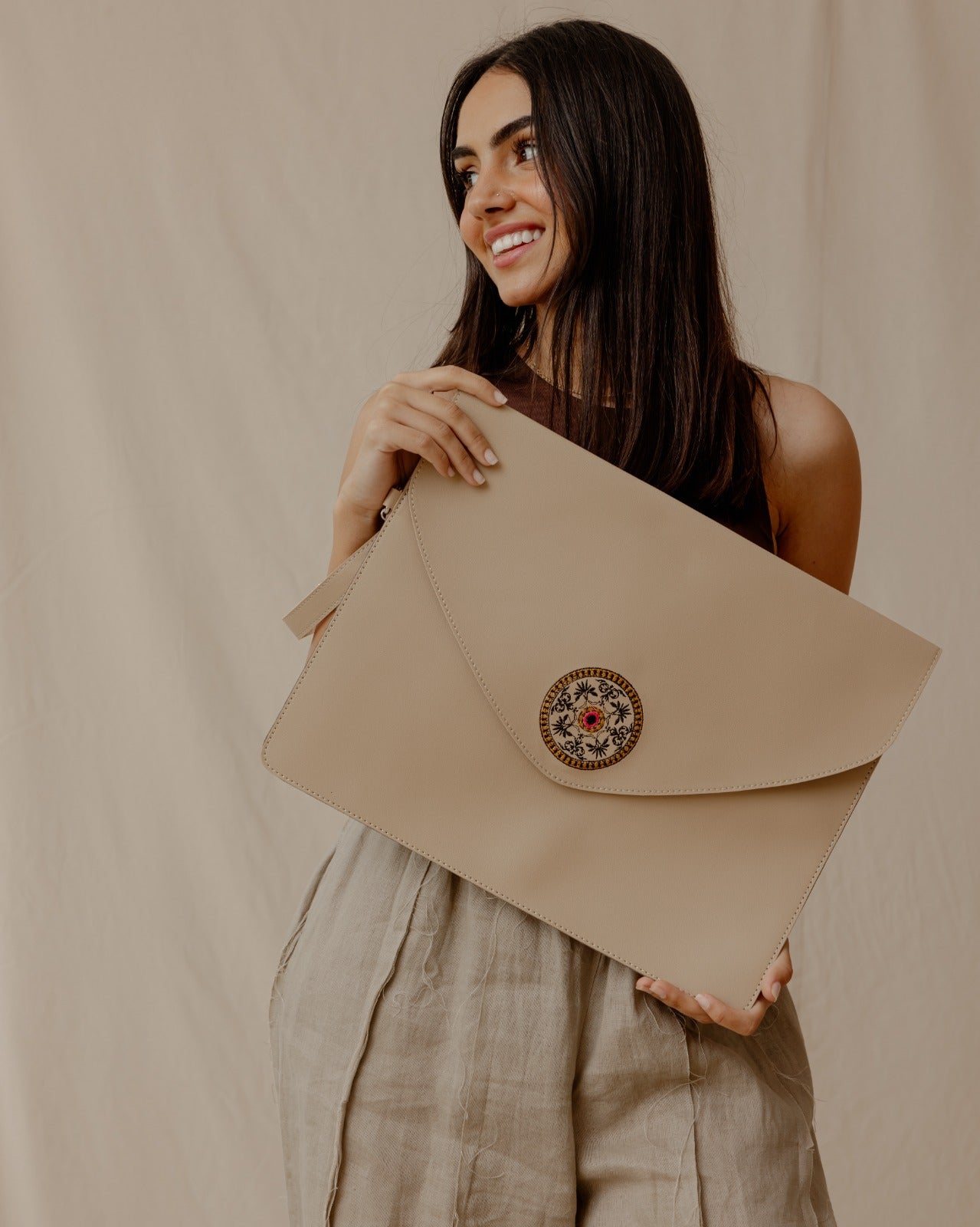 Funda de sobre persa beige