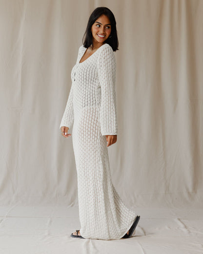 Robe en tricot blanc Veloura
