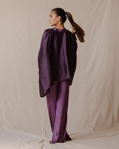 Líneas geométricas Cape Set Purple
