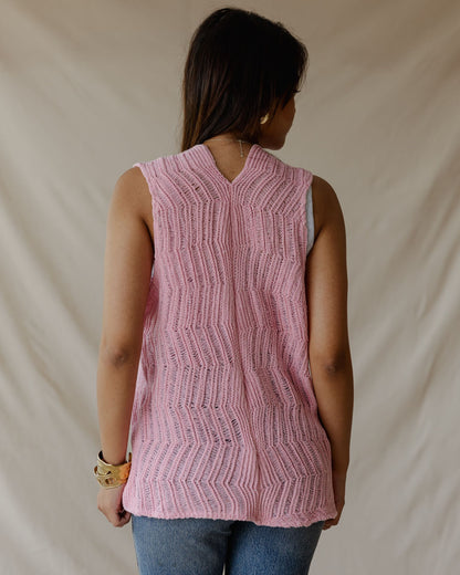 Waveline Vest Pink