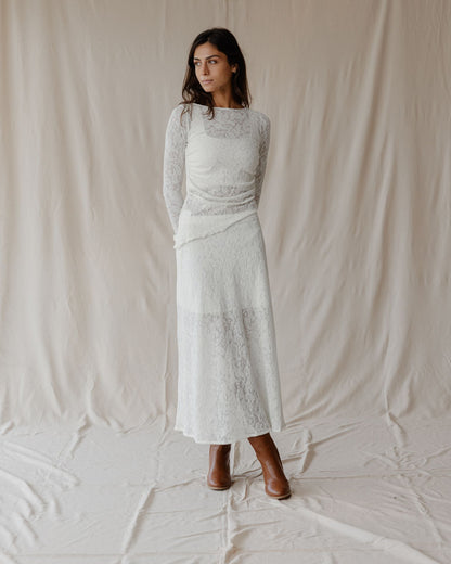 Top de Encaje Moonlight Marfil
