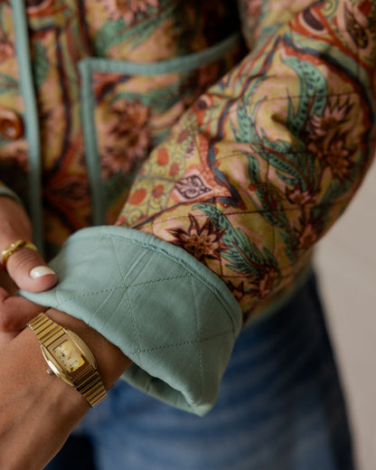 Citrus Courtyard Quilted Jacket