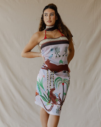 Wildkatzen Sarong Sahara Farbe