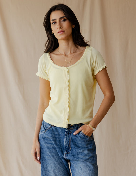 Belle Bow Yellow Top
