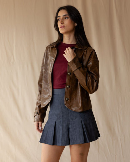 Havane Leather Jacket