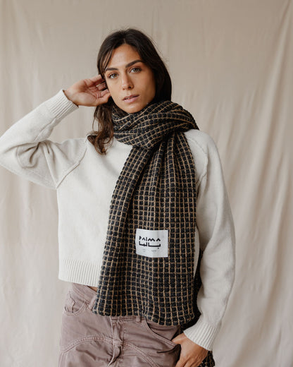 Urban Grid Winter Scarf
