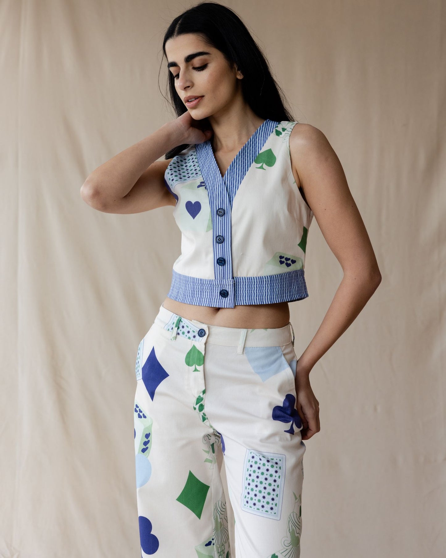 Hearts on Deck Cream Set