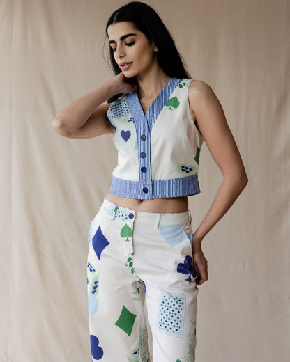 Hearts on Deck Cream Set