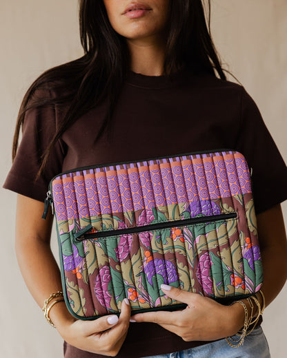 Wild Thistle Quilted Laptop Sleeve