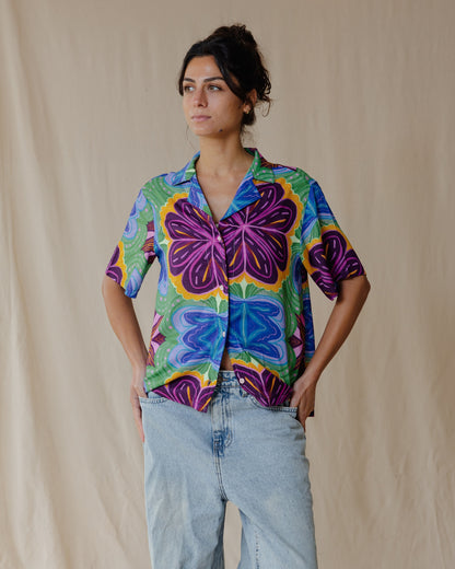 Camisa Flora Notes