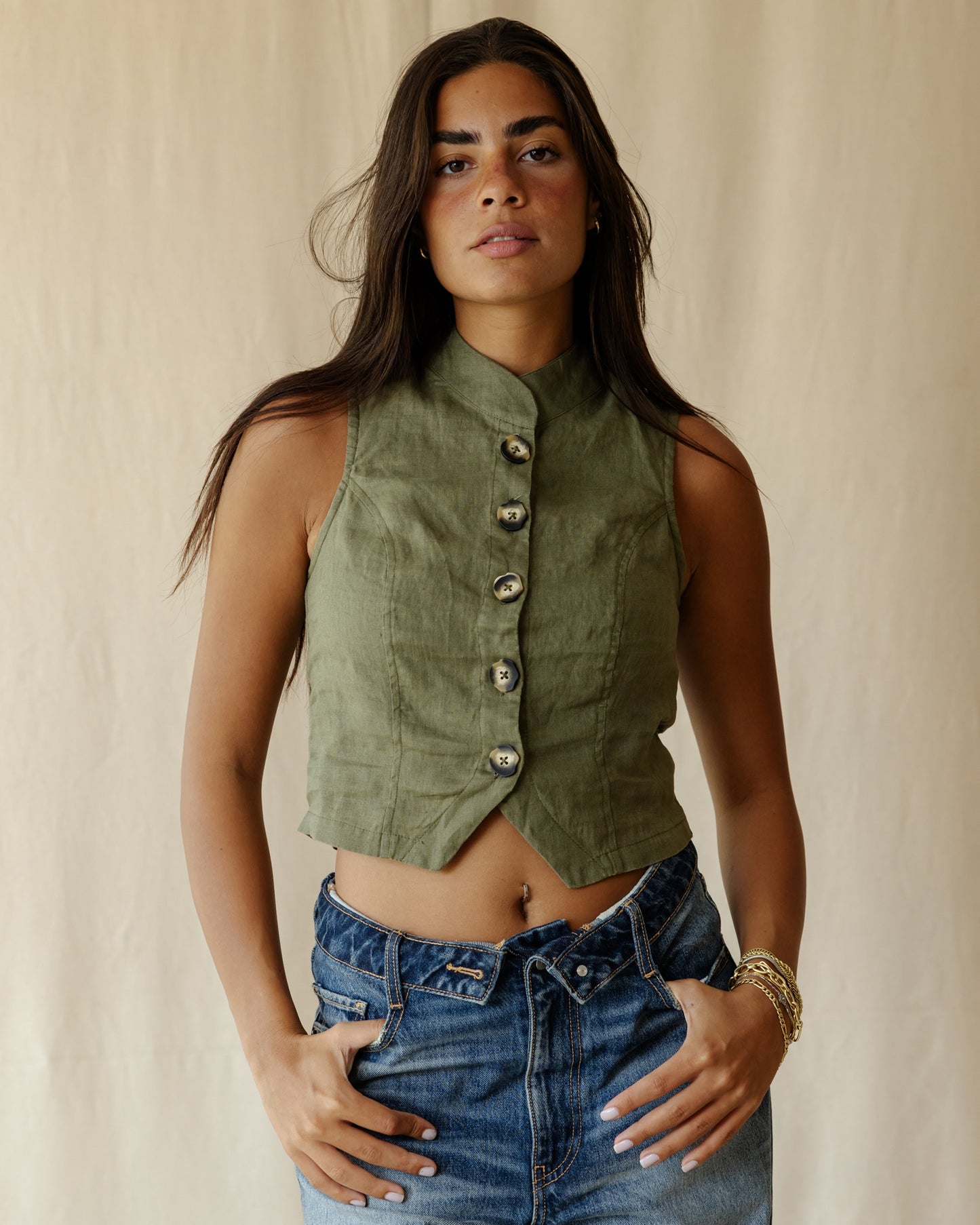 Elna Olive Vest