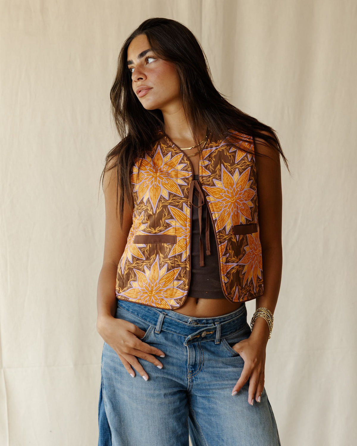 Solstice Bloom Reversible Vest