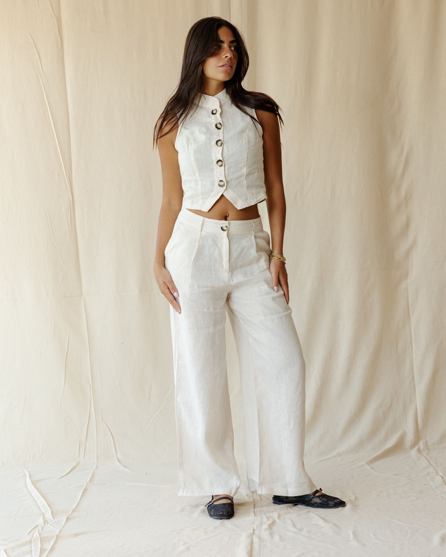 Elna Off-White Pants