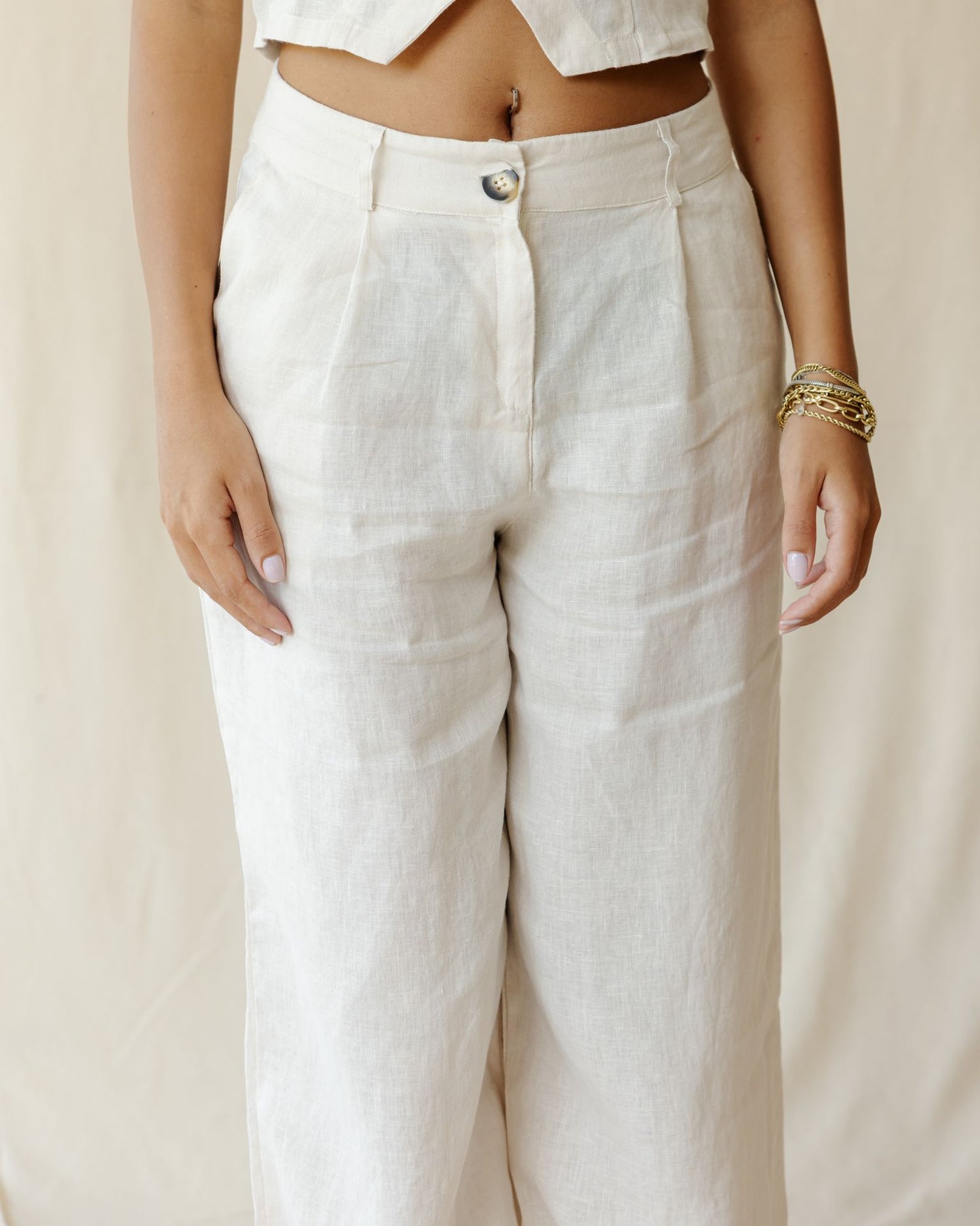 Elna Off-White Pants