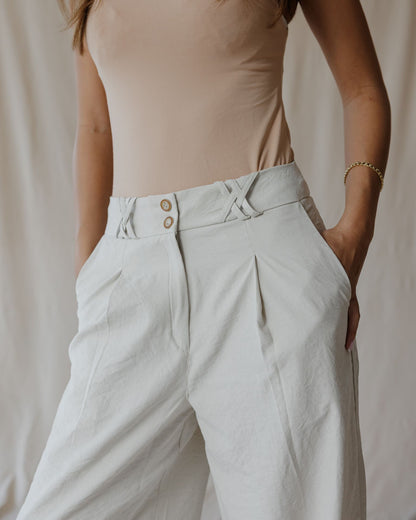 Pantalones X Stitch Blancos