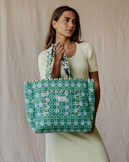 Bolso Tote Acolchado Tile & Lily