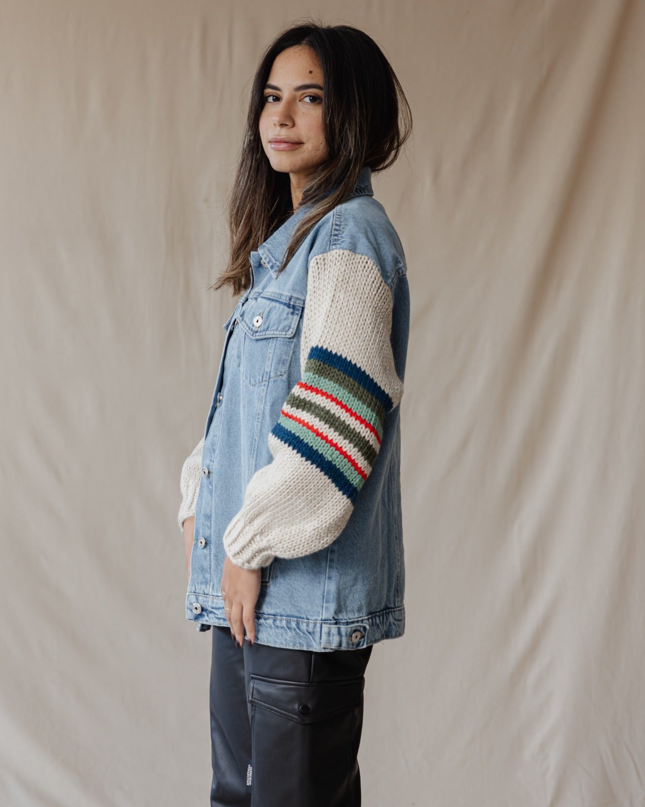 Giacca in denim Ace Trico X verde
