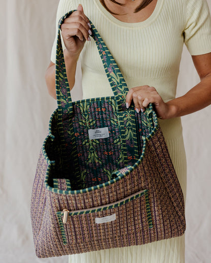 Emerald City Quilted Tote Bag