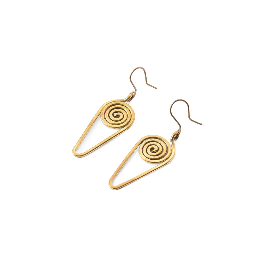 Spiral Triangular Earrings