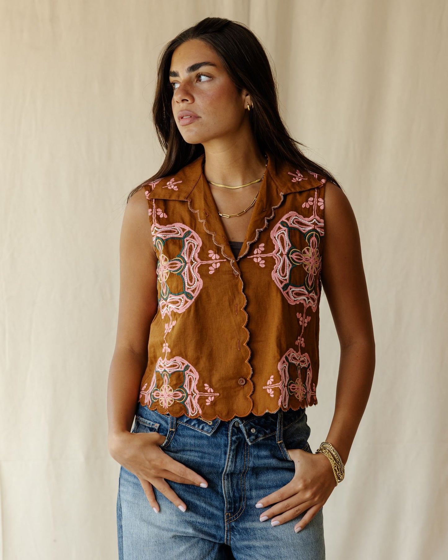 Scallop Bloom Vest
