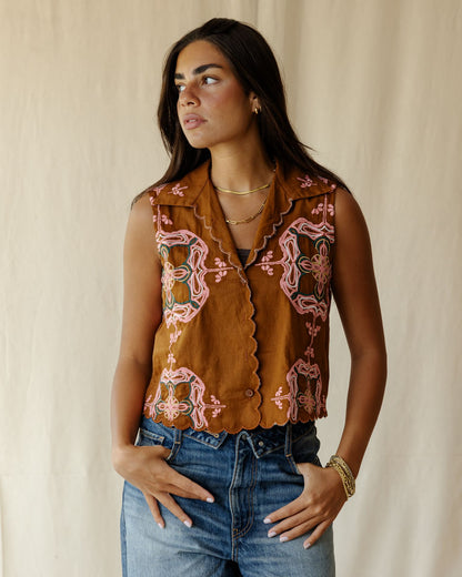 Scallop Bloom Vest