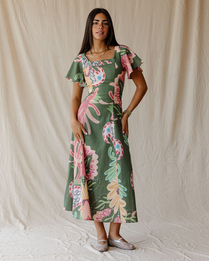 Sundrift Dress In Green