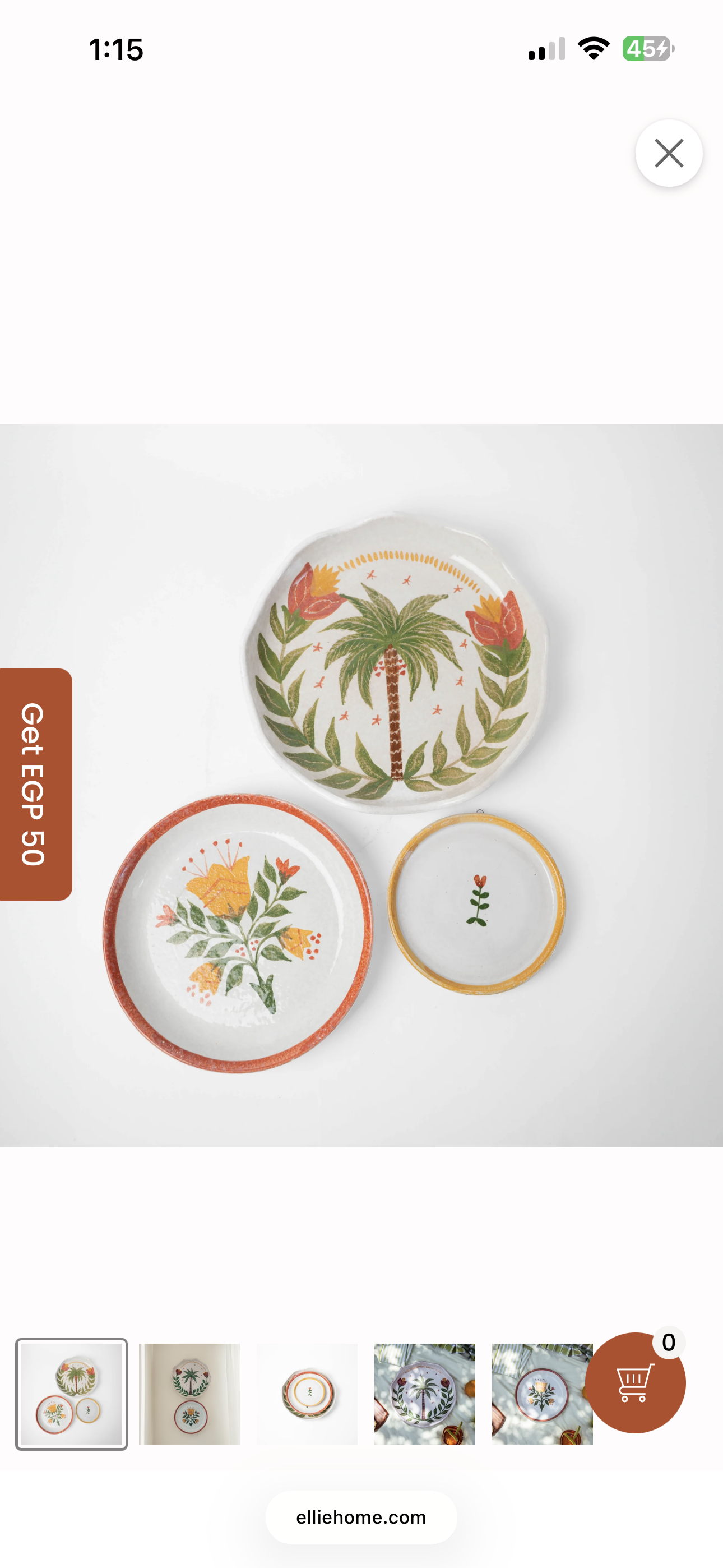 Juego de Platos Botánicos