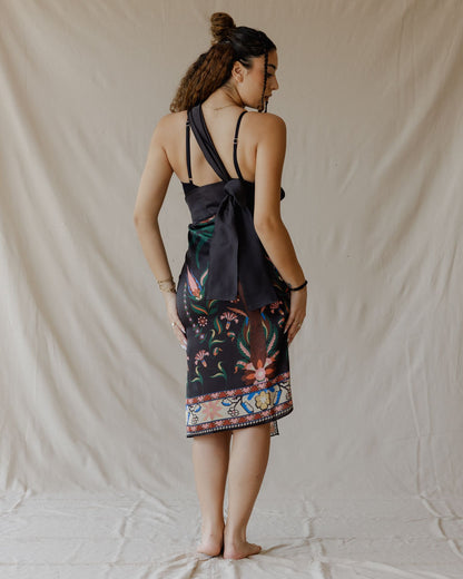 Pareo Tamara Palm negro