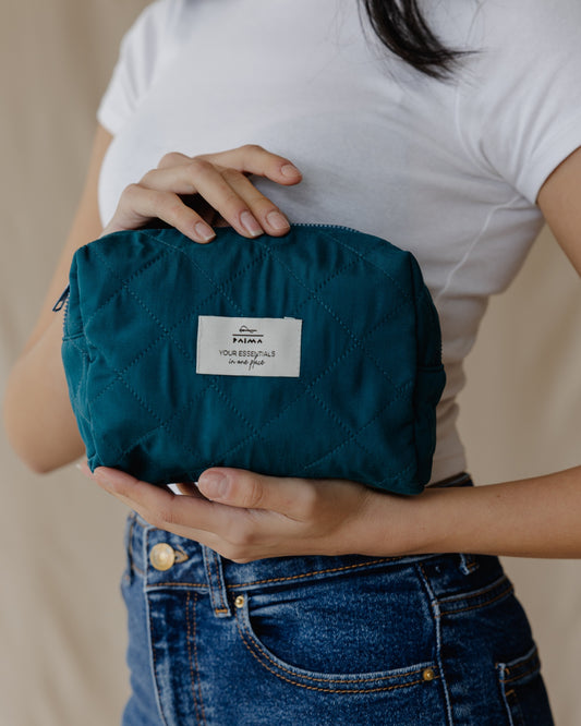 Teal Essential Makeup Pouch