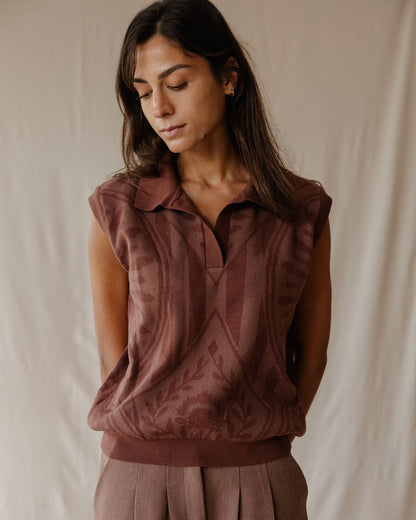 Chestnut Knit Vest