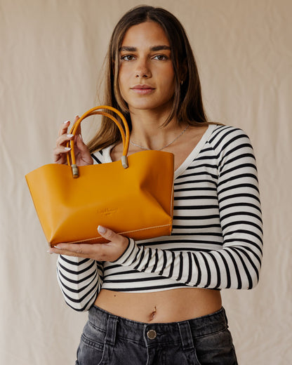 Bolso Luce de piel · Tostado
