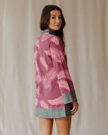 Palmira in abito fucsia