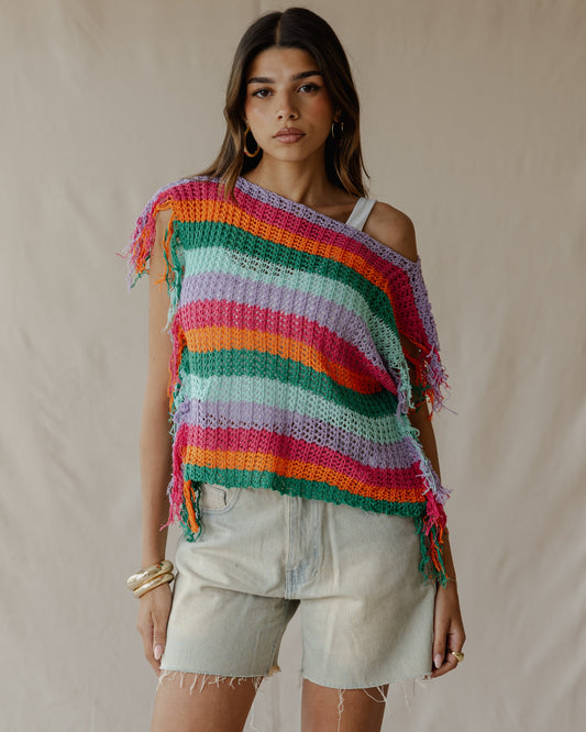 Blusa sem mangas Cotton Candy Chaos