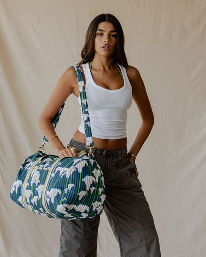 Midnight Lily Duffle Bag
