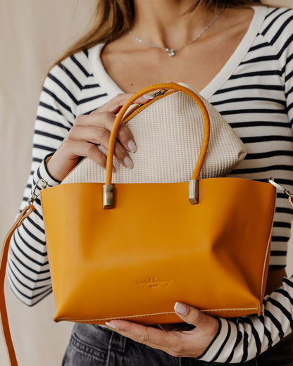 Bolso Luce de piel · Tostado