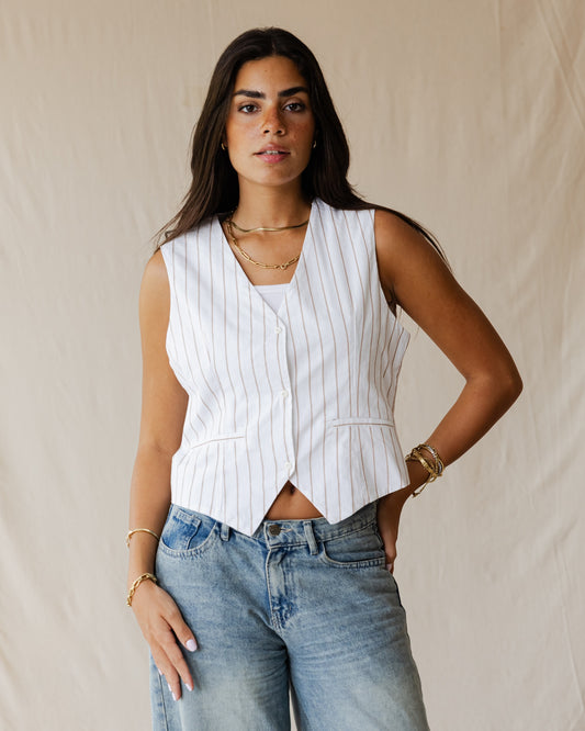 White Afternoon Vest