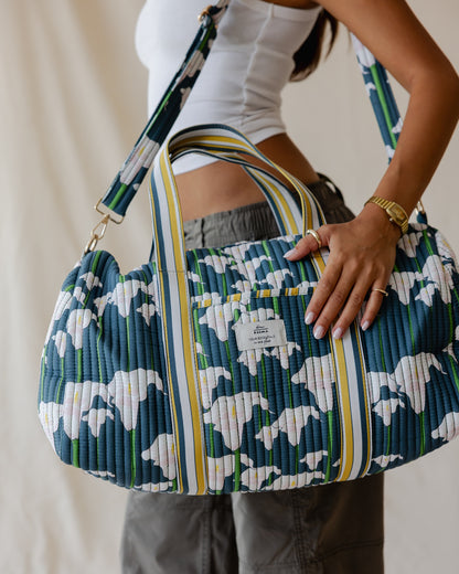 Midnight Lily Duffle Bag