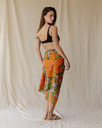Botanical Garden Voile Wrap