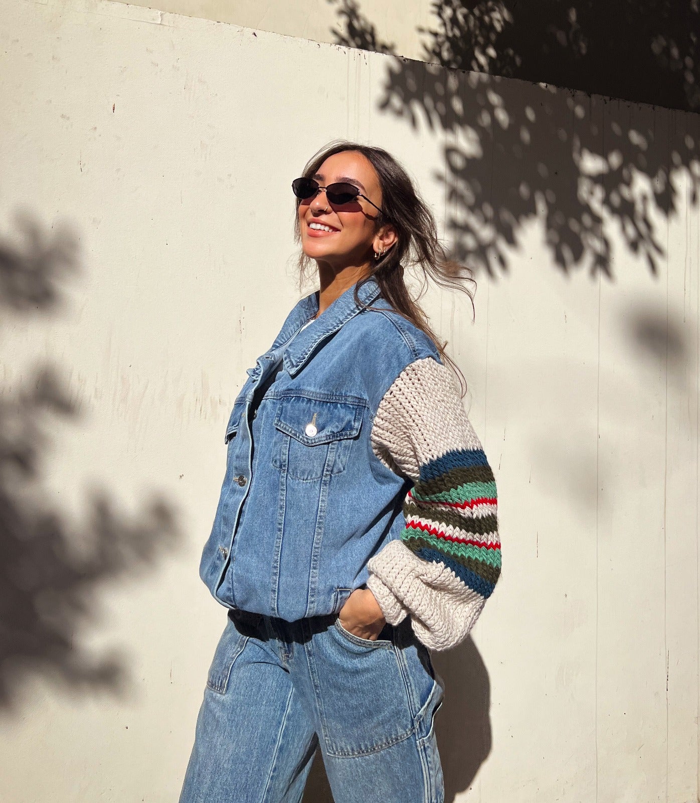 Giacca in denim Ace Trico X verde