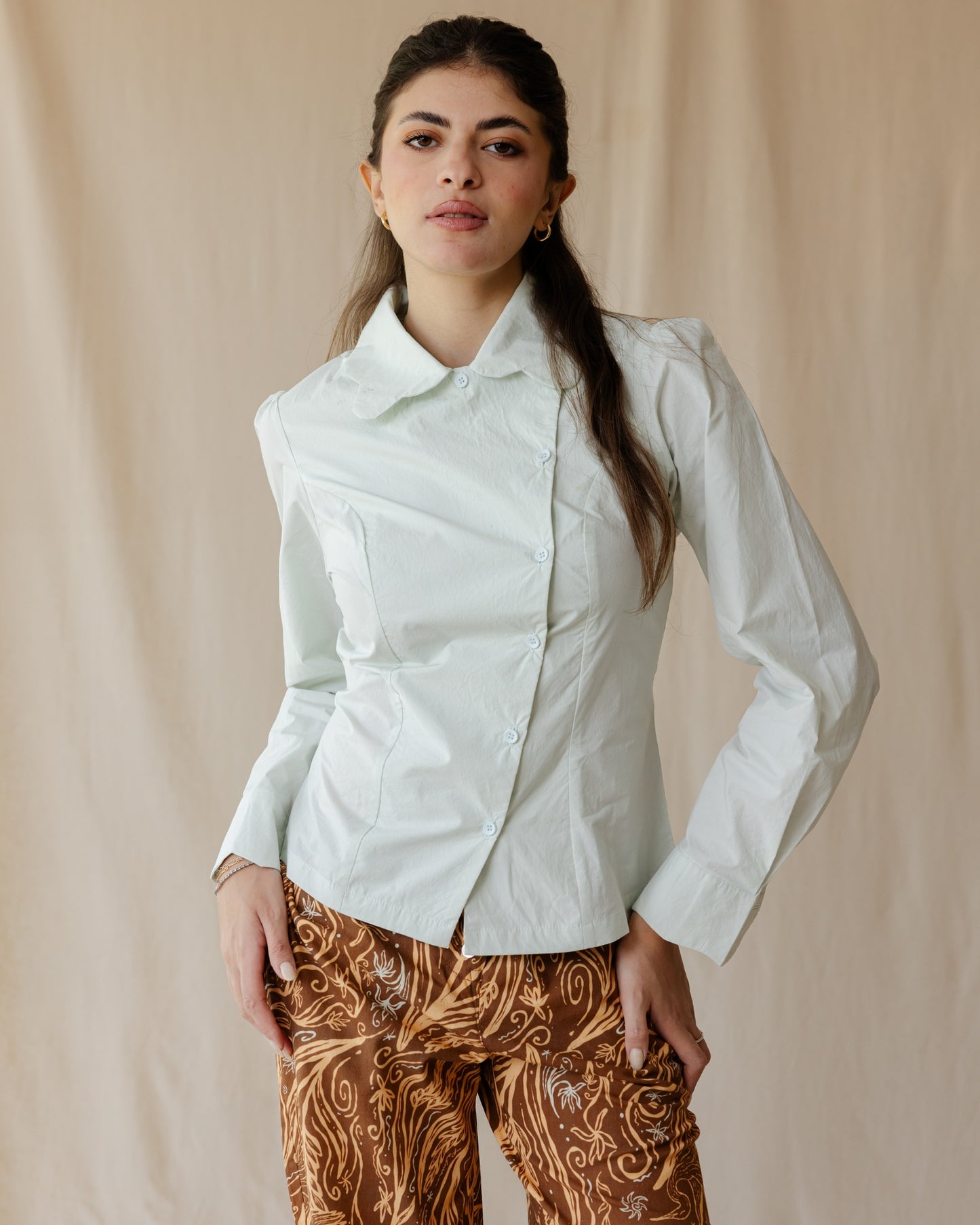 Scallop Muse Blue Shirt