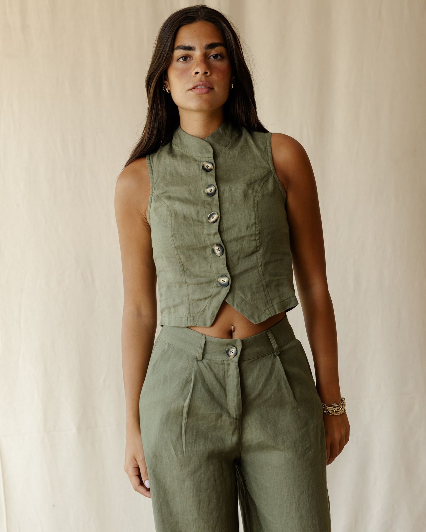 Elna Olive Vest