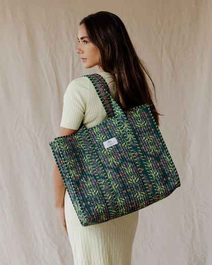Emerald City Quilted Tote Bag