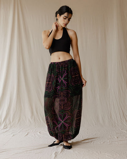 Pantalones Noir Bloom