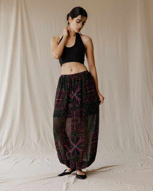 Pantalones Noir Bloom