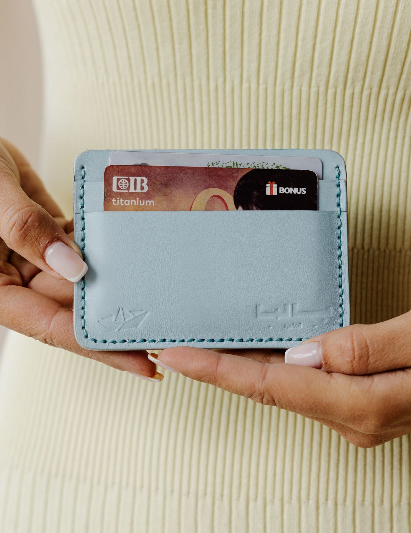 PALMA x VERYNILE Croco Blue Card Holder