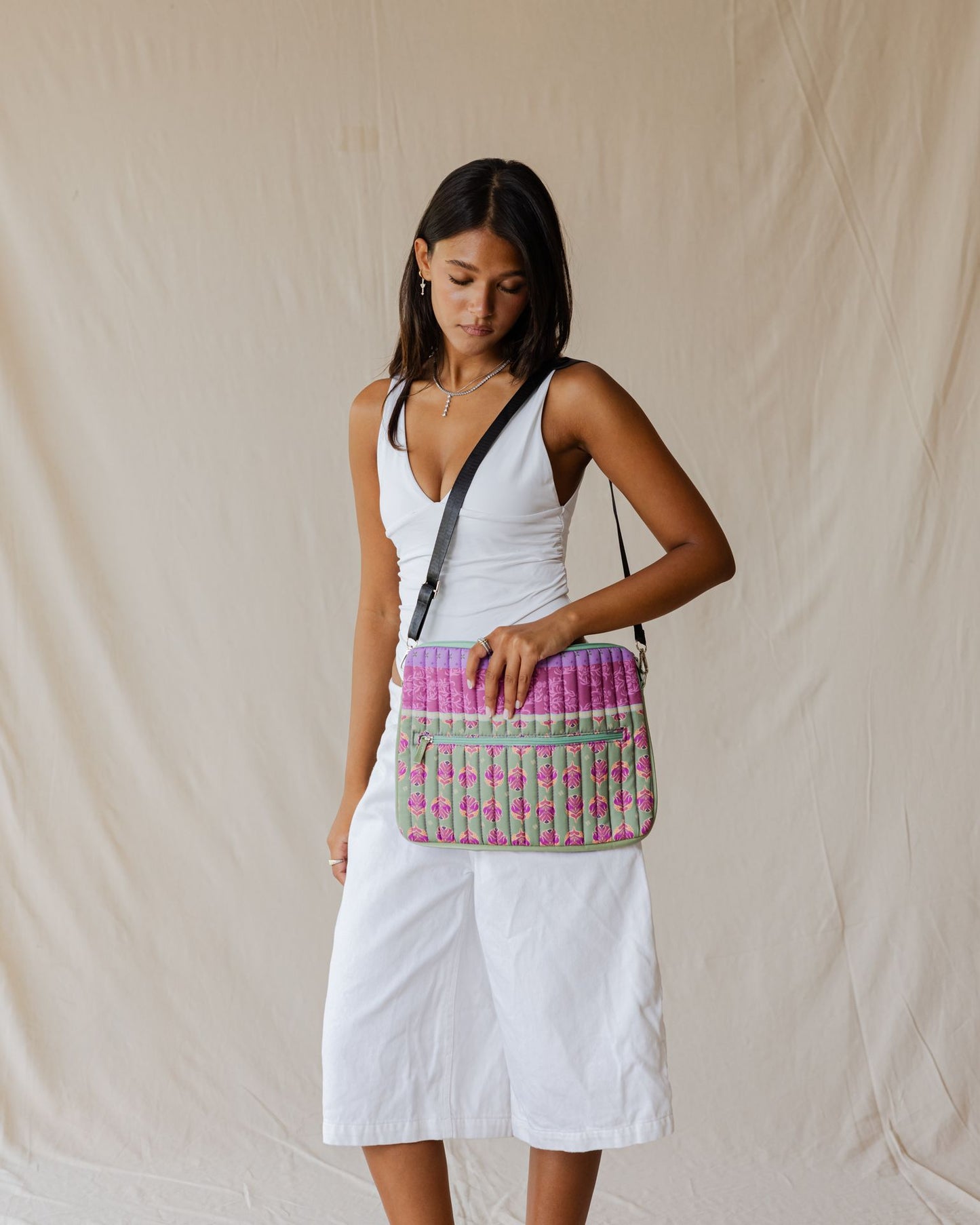 Lavender Fig Quilted Laptop Sleeve