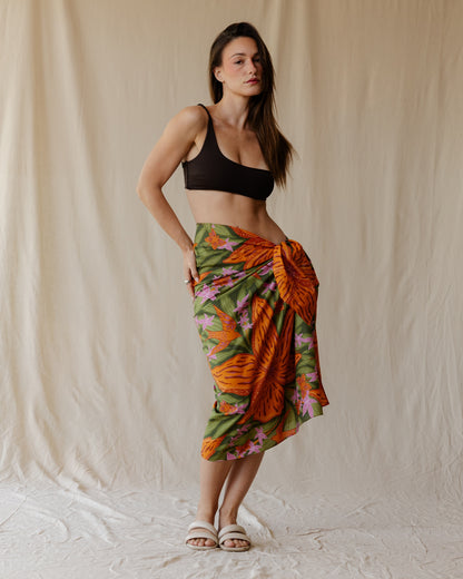 Botanical Garden Voile Wrap