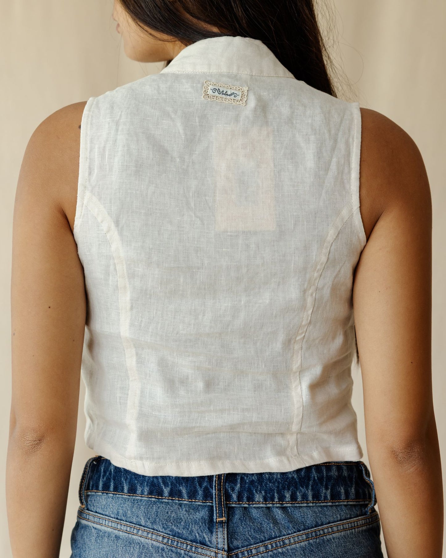 Elna Off-White Vest