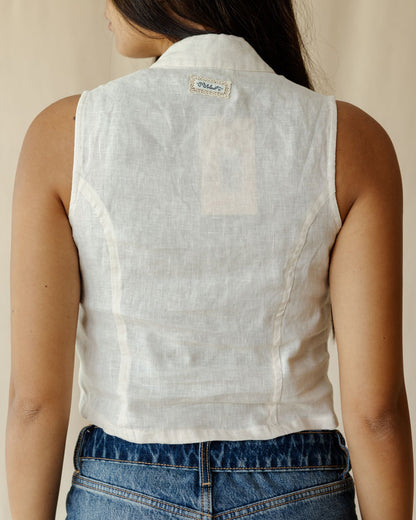 Elna Off-White Vest
