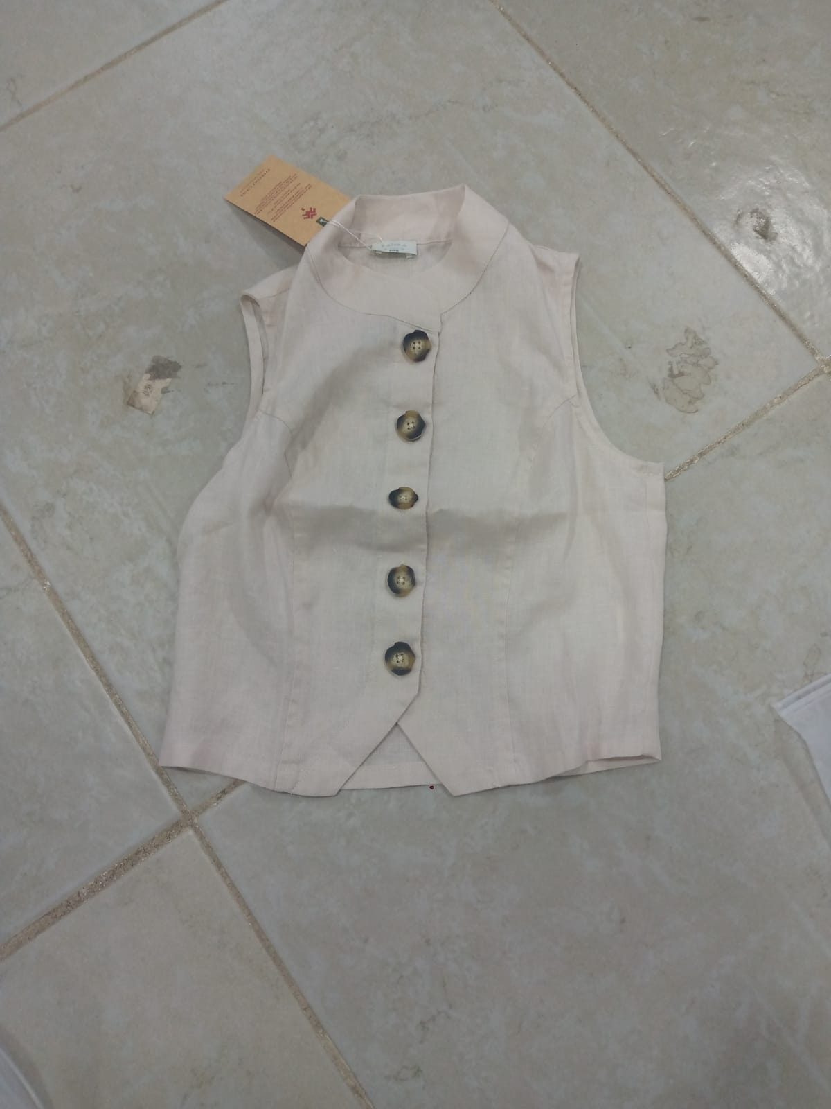 Elna Off-White Vest